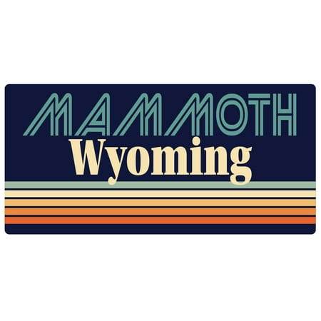 

Mammoth Wyoming 5 x 2.5-Inch Fridge Magnet Retro Design