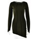 thumbnail image 1 of JULISSA MO Sexy Solid Patchwork O Neck Mini Dress Women Autumn Bodycon Long Sleeve Slim Fit Elegant Party Club VestidoS Gao Jinjia LED, 1 of 2