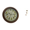 thumbnail image 6 of Wall Clock Metal Leaf Sculpture Birdsongs Unique Nordic Design Home Office Gift for Family Friends, 6 of 7