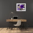 thumbnail image 3 of Taylor, Evangeline 32x26 White Modern Wood Framed Museum Art Print Titled - Butterfly Collage Purple, 3 of 4