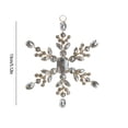 thumbnail image 3 of RyanK Christmas Pendant,Christmas Gifts,Christmas Decorations,New Christmas Metal Wrought Iron Diamond Snowflake Christmas Tree Decoration Snowflake Ins Snowflake Pendant Layout Silver, 3 of 6