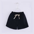 thumbnail image 2 of SROBPTY Teen Girls Summer Shorts Solid Elastic Waist Loose Breathable Pants for 2-18Y, 2 of 5
