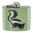 thumbnail image 1 of Skunk Posing Stainless Steel 5oz Hip Drink Kidney Flask, 1 of 3