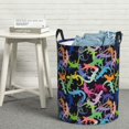 thumbnail image 5 of Cute Gecko Lizard Green Colorful Laundry Basket, Laundry Hamper Waterproof Laundry Bag Clothes Hamper Laundry Bin with Handles for Bedroom, Living Room, Kids Room-#, 5 of 5
