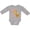 AC-Heather Grey, variant on My Safta Loves Me Cute Giraffe Boys or Girls Long Sleeve Baby Bodysuit