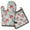 Pioneer Flower, variant on Pioneer Flower Kitchen Oven Mitt and Pot Holder Sets 2 Pcs for Baking, Cooking and Grilling, Heat Resistant Up To 392 °F