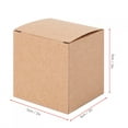 thumbnail image 4 of Mini Caja De Papel De 50 Uds., Cajas De Cuadradas Pequeñas, Cajas De Favor De Papel Kraft De 2 Pulgadas Para Boda, Despedida De Soltera, Fiesta De Cumpleaños, 4 of 7