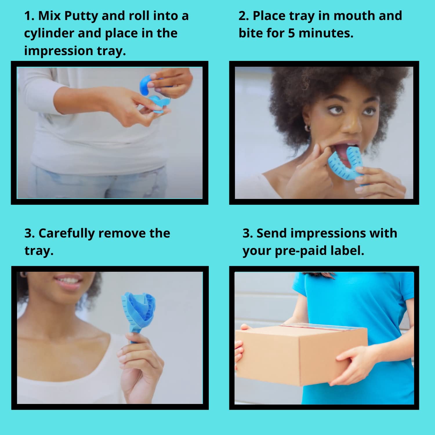 Clear Retain- Custom Dental Night Guard | Help with Jaw Pain, Teeth Pain, Better Sleep & Much More | Custom Putty for At Home Kit
