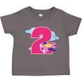 thumbnail image 3 of Inktastic 2nd Birthday Airplane Girls Pilot 2 Year Old Girls Toddler T-Shirt, 3 of 5