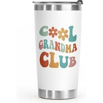 Grandma Gifts-Cool Grandma Club Tumbler 20 Oz, Christmas Gifts for Grandma, Grandma Birthday Gifts, New Grandma Gifts, First Time Grandma, Grandma-to-be, Nana, Gigi Coffee Cup