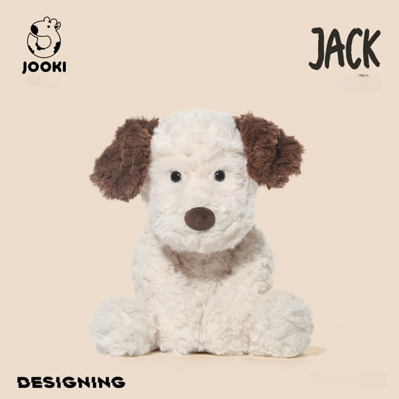 GlobalBreeze Cute Puppy Plush Toy, Soft Stuffed Animal Dog Doll, Fluffy Cuddly Plushie Pillow for Kids Adults, Adorable Furry Puppy Decor, Gift for Birthday Christmas Holiday