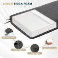 thumbnail image 6 of WYDK 46.5" x 18" Patio Bench Cushion, Fade-Resistant and Water-Resistant Olefin Fabric Slipcover Sponge Foam, Outdoor Use, Charcoal, 6 of 9