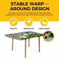 thumbnail image 4 of St. Patrick's Day Table Cloths for 6 Foot Rectangle Tables, Gnomes Gold Coin Shamrock Checkered Plaid Patio Waterproof Elastic Fitted Tablecloths, Washable Rectangular Table Cover for Camping, 4 of 8