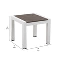 thumbnail image 5 of Mesa Benzara Josh 46x41x46 cm Marco de aluminio blanco gris, 5 of 5
