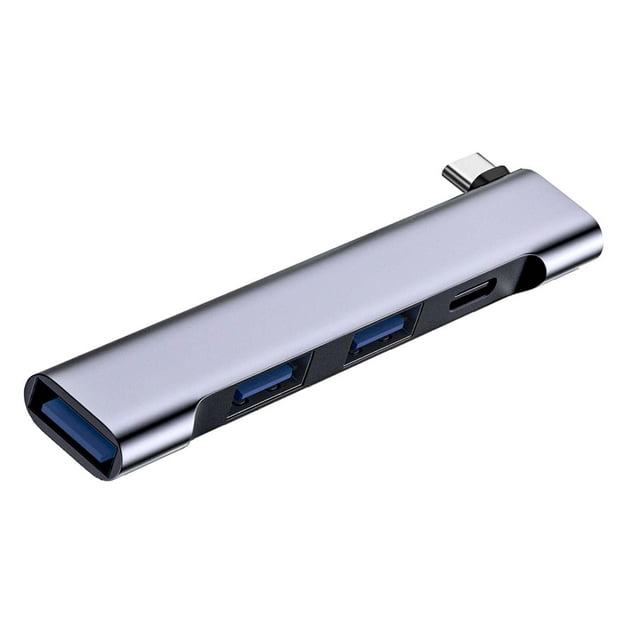 funtasica Four in 1 USB C Hub 60W/10W with A 5W Charging Port Docking Station Compact Plug Normal Charging