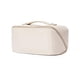 thumbnail image 4 of Travel Makeup Bag,Waterproof Portable Pouch Open Flat Toiletry Bag Make Up Organizer with Divider and Handle(Milky), 4 of 5