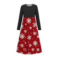 thumbnail image 1 of Birdeem Robe de Noël à Manches Longues : Jupe Décontractée à Col Rond pour Filles et Adultes avec Poches, 1 of 6