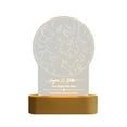 thumbnail image 1 of Star Map Night Light LED Acrylic Constellation Chart Lamp With Custom Name And Date Lamp without Electricity Bathroom Lamp Cool Lamps for Bedroom Hallway Light Bedroom Projector Night Light Baby, 1 of 4
