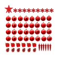thumbnail image 1 of 60 piezas de adornos para árboles de Navidad, caja de regalo, adornos navideños decorativos para Rojo, 1 of 9