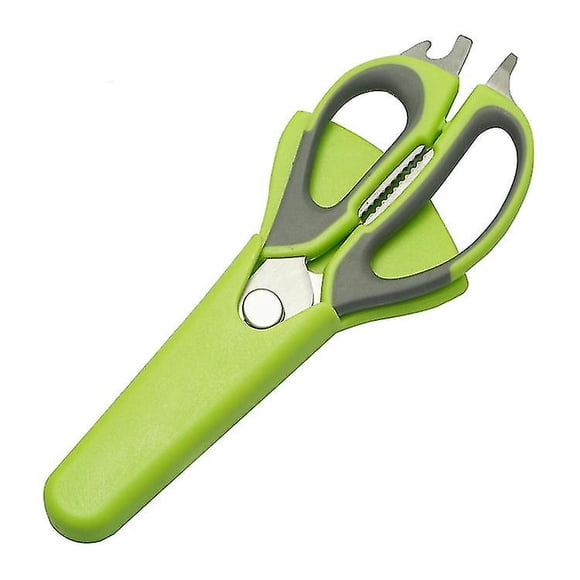 Ciseaux de Cuisine Multifonctions, Cisailles Amovibles en Acier Inoxydable pour Poulet, Herbes, Volaille, Poisson, Viande, Légumes, Barbecue (1pc, Rand -z)