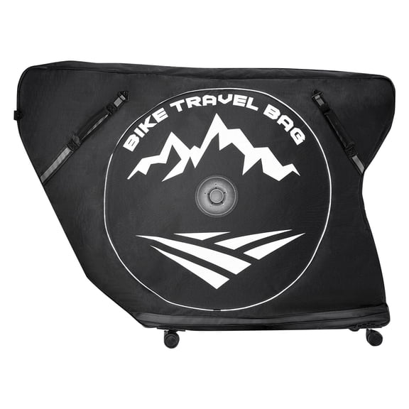 VEVOR Triathlon Bike Travel Bag, Transport Bicycle Storage Carry Bag with TSA Lock & Dual Zipper, Triathlon Bicycle Case Max. Wheelbase 42 in for Travel, Outdoor Use, Train Airplane Subway Transport
