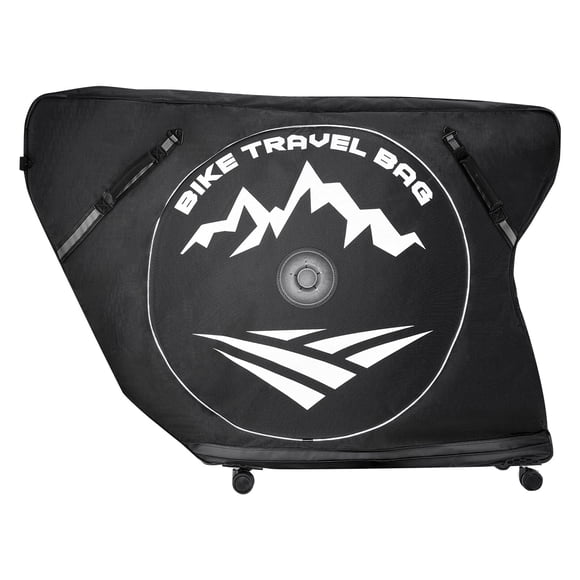 VEVOR Triathlon Bike Travel Bag, Transport Bicycle Storage Carry Bag with TSA Lock & Dual Zipper, Triathlon Bicycle Case Max. Wheelbase 42 in for Travel, Outdoor Use, Train Airplane Subway Transport