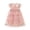 W127 Light Pink, variant on Curuila Kids Toddler Girls Mesh Dress Flutter Sleeve Floral Embroider Crew Neck Party Comfort Dresses For Girls Size 2-3 Years