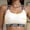 🔥 White, variant on No Underwire Pushup Bras for Women Comfortable Sostenes Para Mujer Sin Varillas Wireless Cross-Back Sports Bra Breathable Removable Pads Shockproof Support Athletic Tank Top for Yoga Running