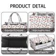 thumbnail image 1 of Large Capacity Tote Bag,White Cow Strawberry Heart Pattern Handbag Fashion Luxury Tote Bag,15.7"x13"x 5.1" Inches,Laptop Compatible, 1 of 2