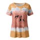 thumbnail image 1 of Gibobby Casual Playera de Manga Corta para Mujer Tops para mujer, sudaderas para mujer, camisas manga larga con cuello redondo, Tops tipo túnica para mallas, camisa(Caqui,M), 1 of 5