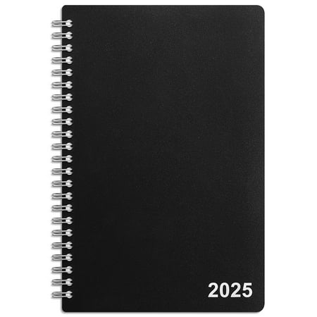 2025 Staples 5  x 8  Weekly & Monthly Planner Plastic Cover Black (ST21490-25)
