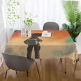 thumbnail image 5 of Yayeee Tablecloths for Rectangular Tables 60 x 90 inch Party Table Cover, Astronaut in Rain, 5 of 6