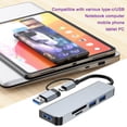 thumbnail image 4 of USB Hub-in-1 Hub USB3.0 One-drag-four Notebook Mobile Phone Tablet Type-c/USB-interface Splitter USB Extension Directly Identifies SD Card And TF-card, 4 of 6
