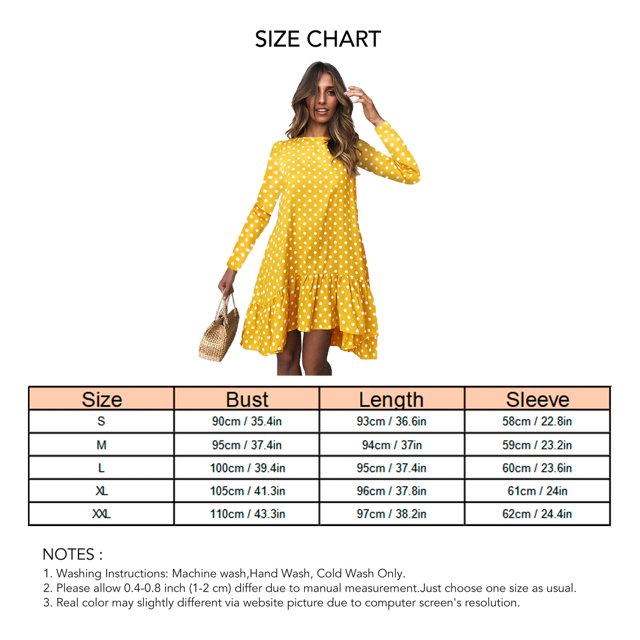 Long Sleeved Dress, Ruffle Hem Loose Fit Dress For Shopping ANGGREK CH1711