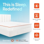 Dormeo Premium Mattress Topper Twin XL Bed Cooling Mattress Pad with Octaspring Technology