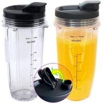 PUROSUR 24oz Replacement Blender Cup, BPA Free, for Nutri Ninja Auto IQ, 2 Pack