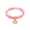 Pink, variant on Jewelry Women's Star Charm Pink Jade Stone Bead Stretch Bracelet (8mm Wide)