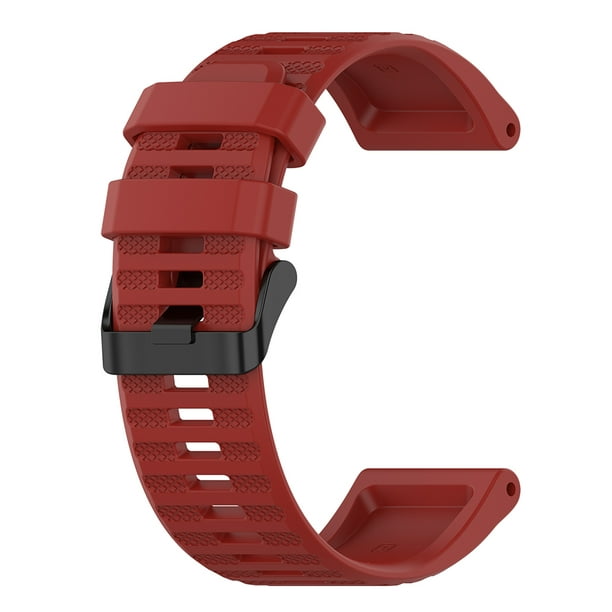 Silicone Strap Adjustable Bracelet for Garmin Fenix 6X/Fenix 6X Pro (Red) 
