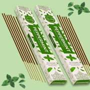 Peppermint Incense Sticks - Total 120 Insence-Sticks - 6 Packs of 20 Insense - Inciensos - Inscents - Natural Non Toxic Ingredients - Incents - Incence - Inscense - Insents