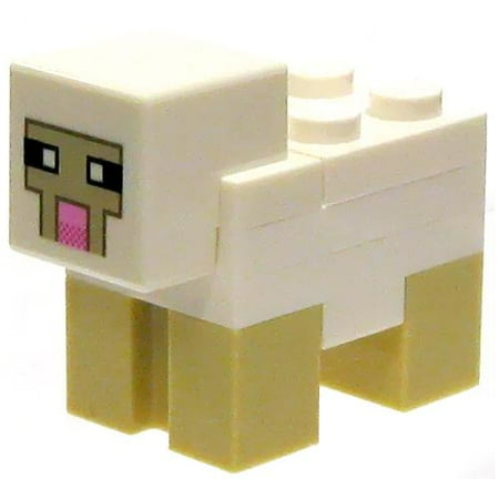 lego minecraft the wool farm building set with toy sheep and steve minifigure 21153