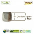 thumbnail image 2 of 4” Dessert Square Plate|Bio Mart Leaf Plate|Natural, Eco-friendly, Heavy Duty, Re-usable, Backyard Compostable Biodegradable, Disposable supply|Theme Party, Wedding|Pack of 10, 50 or 100, 2 of 4