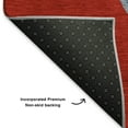 thumbnail image 5 of Addison Rugs Mayfield Premium Machine Washable Transitional Holiday Snowman Red Rectangle Rug, 1'8" x 2'6", 5 of 6