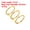 Gold Tone, variant on Uxcell 0.63" Dia 3 Circle Detachable Metal Binder Rings Loose Leaf Rings Silver Tone 10 Pack