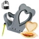 thumbnail image 1 of Lepcy Uncrustables Sandwichera Sellador Cortador Cortador De Sándwich Sin Corteza Pb&J Uncrustable Maker - Color Gris Forma De Corazón, 1 of 6