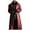 Red, variant on FYEGRE PU Leather Long Jacket for Men's Vintage Lapel Gothic Trench Coat Outwear Black L