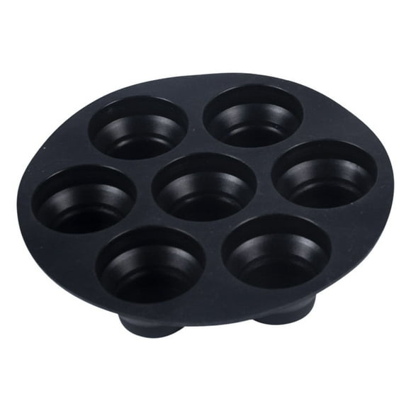 Xihbxyly Molde Plegable de Gel de Sílice para Pasteles, Bandeja Retráctil de 7 Agujeros, Diseño Compacto, Fácil de Desmoldar, Material Apto para Uso Alimentario, Resistente a Altas y Bajas Temperatur