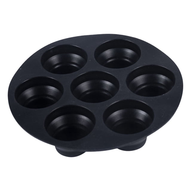 Poêle à Frire Pliable en Gel de Silice de Qualité Alimentaire Accessoires 7 Trous Rétractable