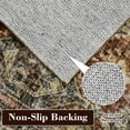 thumbnail image 7 of Hasoo 2' x 6' Runner Rugs Washable Rugs Soft Vintage Distressed Carpet Indoor Runners Rugs for Hallway Kitchen Brownish Red, 7 of 7