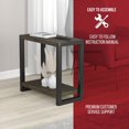 thumbnail image 3 of Safdie & Co. Table d'appoint, Table de Chevet avec Etagere de Rangement. Table de nuit Taupe Fonce, 3 of 7