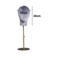 thumbnail image 2 of relayinert Mannequin Head Model Velvet Stable for Hair Hairpieces Stand Rack Salon, 2 of 9